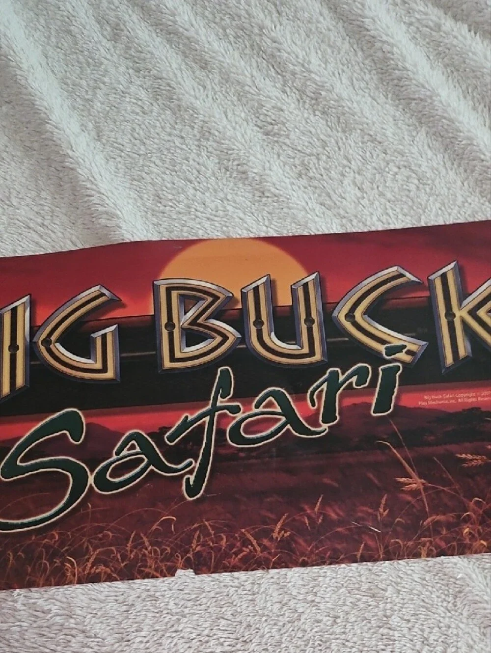 Thrills Big Buck Safari Wall Art in Red and Orange Sunset Palette